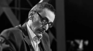 Ziad Rahbani, Lebanese cultural icon and political artist, performing in Beirut
