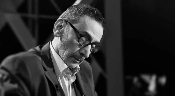 Ziad Rahbani, Lebanese cultural icon and political artist, performing in Beirut
