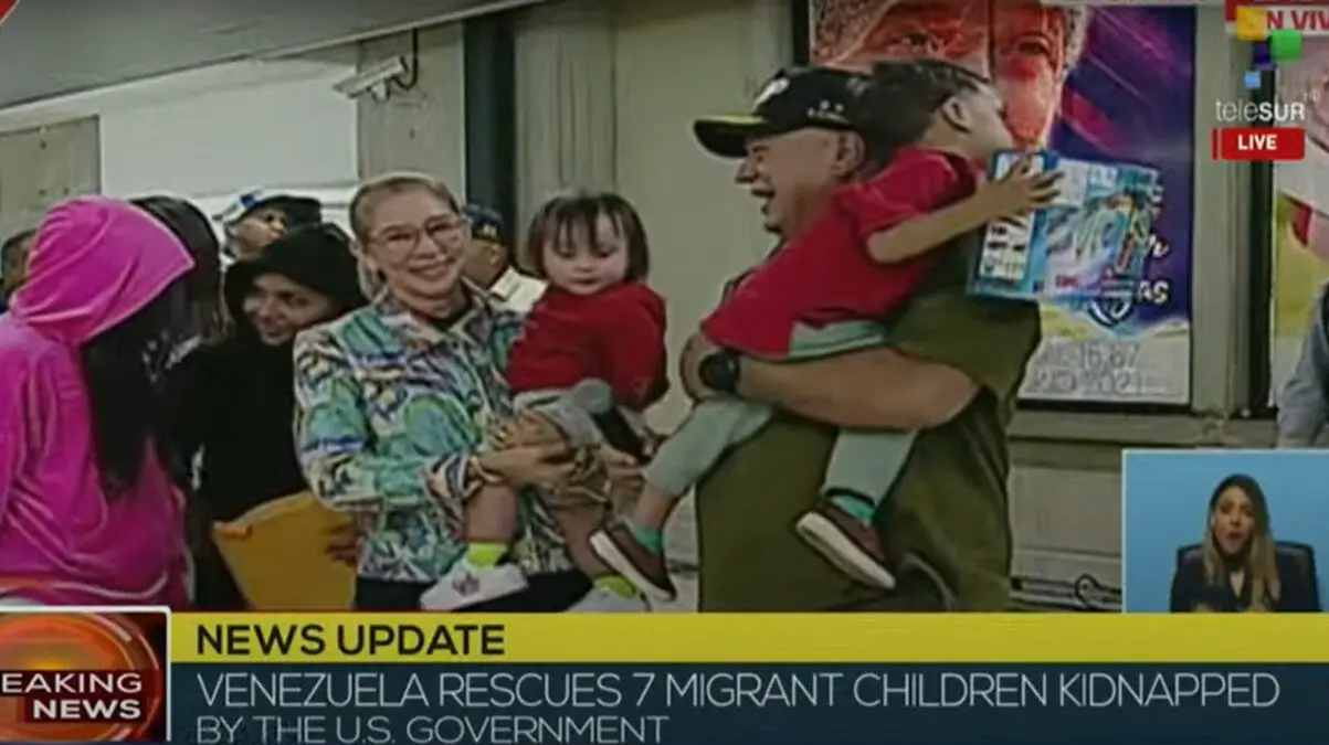 Venezuela Rescues 7 Children Kidnapped by the United States