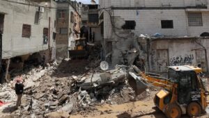 (FILE). Damage caused in the West Bank refugee camp of Nur Shams, April 21, 2024. Photo: EFE.