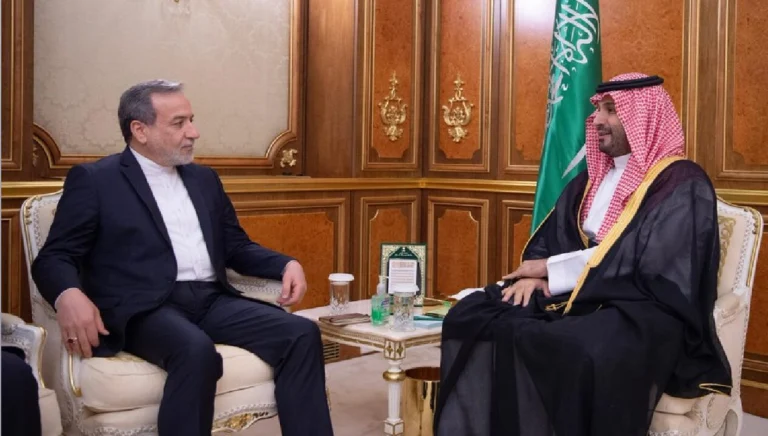 Crown Prince Mohammed bin Salman met with Iranian Foreign Minister Abbas Araghchi. Photo: x/ @@KSAmofaEN