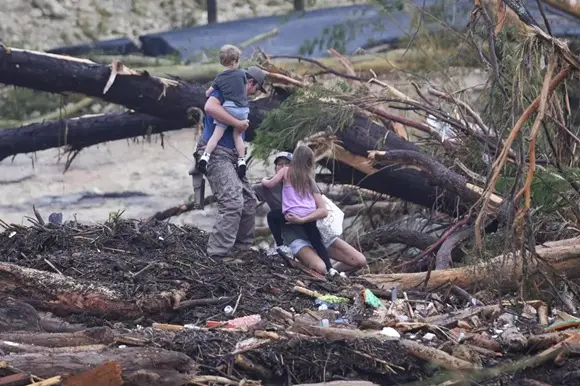 Devastated area in Texas after deadly floods – Texas floods deaths rise amid ongoing emergency response.