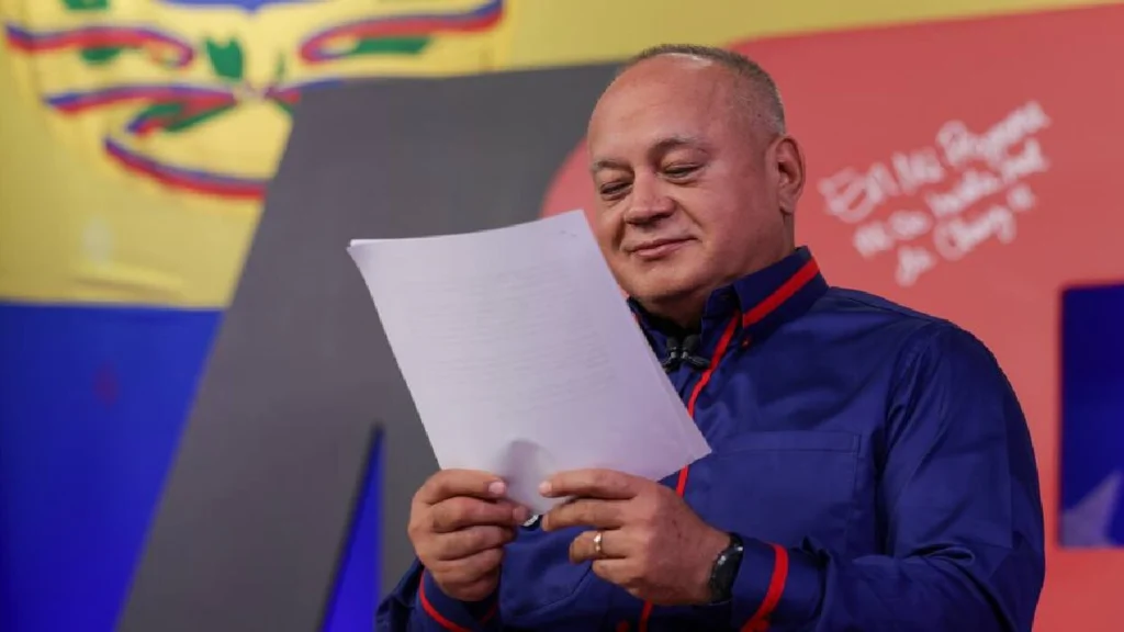 Venezuelan Minister of the Interior, Diosddo Cabello. Photo: ConElMazoDando.