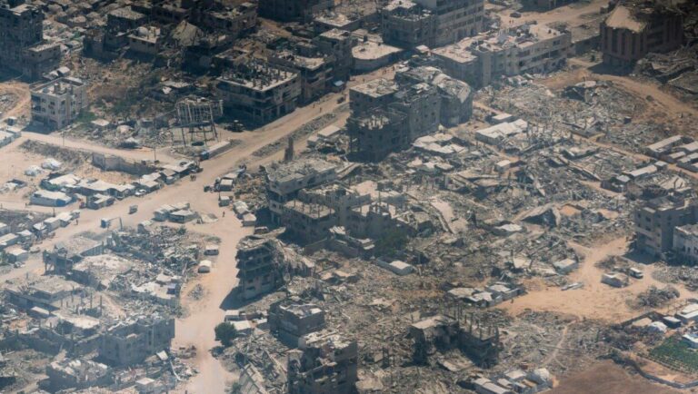 Aerial image of the Gaza Strip. Photo: Quds News.