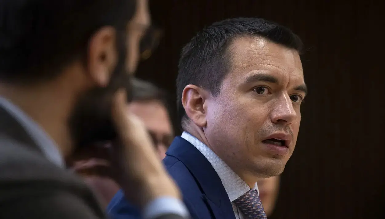 (FILE) Ecuatorian Prsident Daniel Noboa. Photo: EFE.