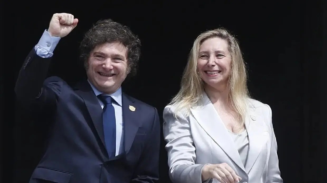(FILE) Argentinian President Javier Milei and his sister Karina. Photo: EFE.