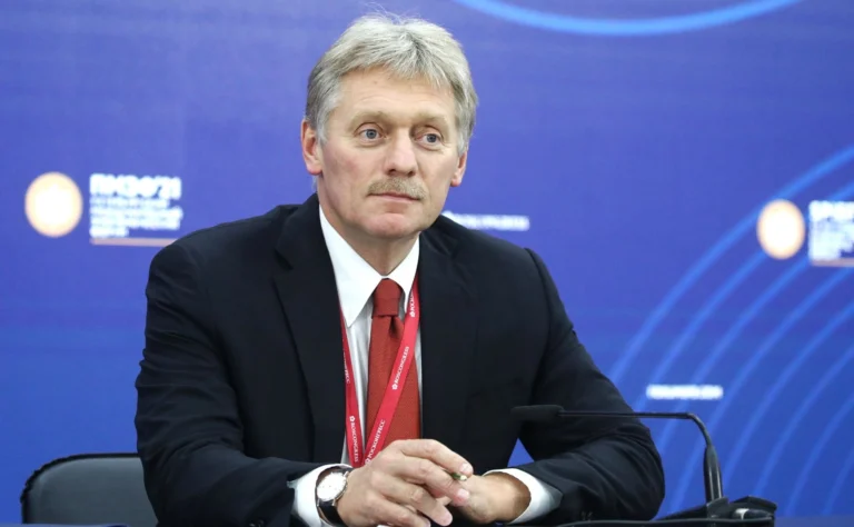 Dmitry Peskov speaking on EU sanctions on Russia