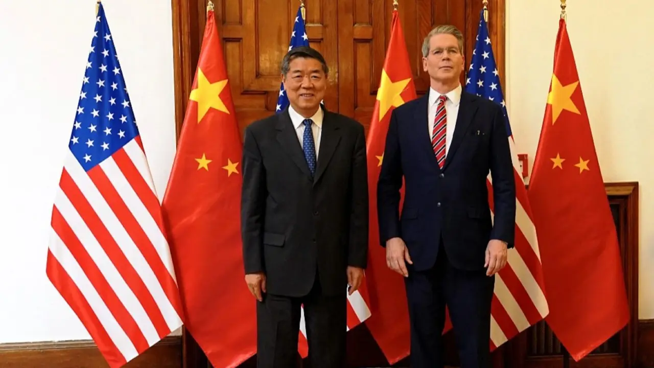 From September 14 to 15, Chinese Vice Premier He Lifeng held talks in Madrid with the United States Treasury Secretary, Scott Bessent. Photo: X/ @ChinaEmbajadaRD
