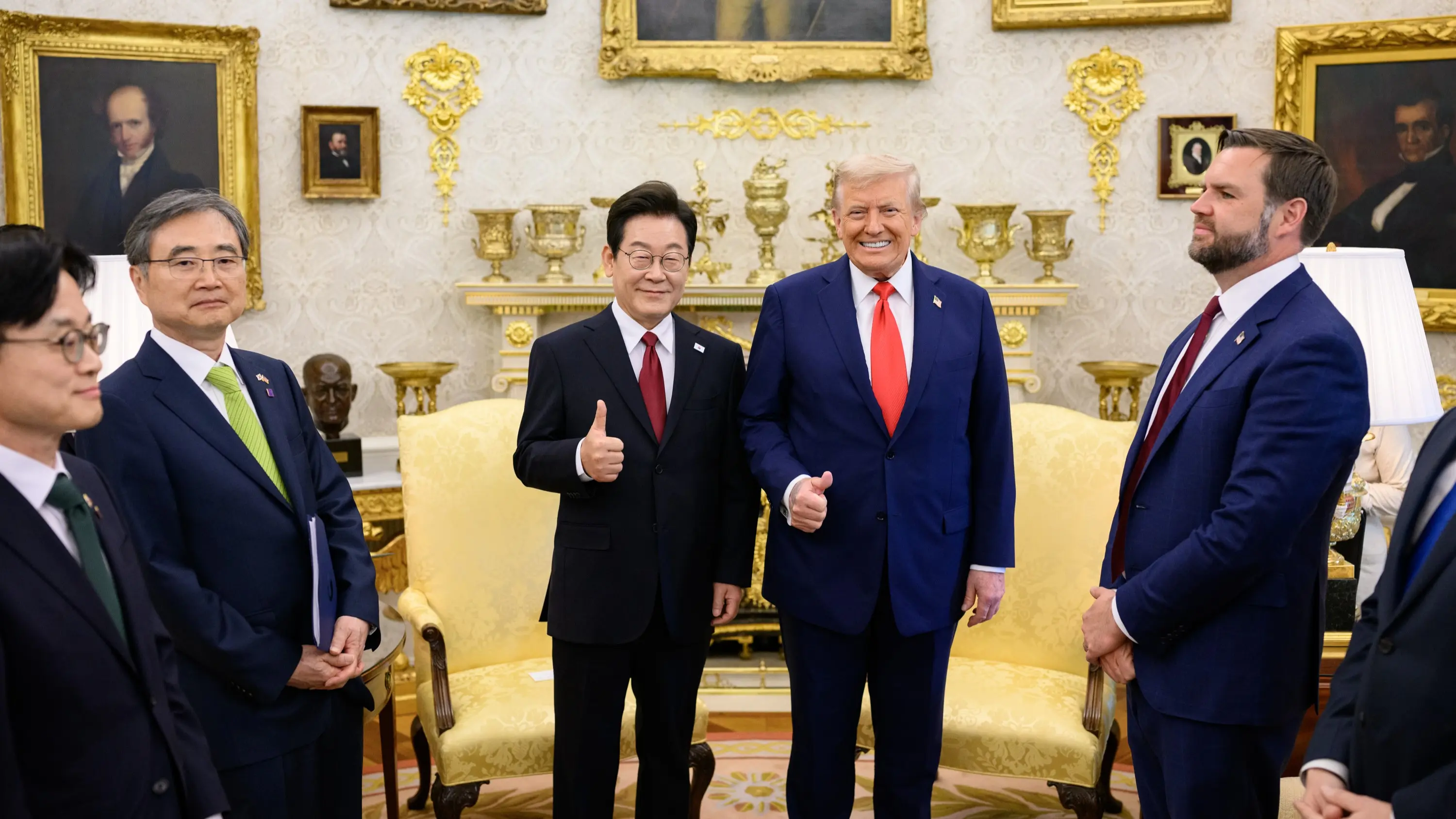 (FILE) U.S. President Donald J. Trump and President of South Korea Lee Jae-myung. Photo: The White House.