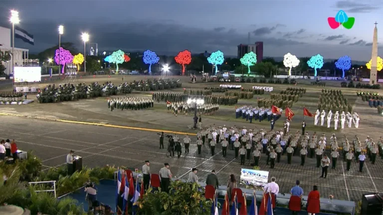 The 46th anniversary commemoration highlighted the role of the Army of Nicaragua in defending sovereignty and combating drug trafficking and organized crime.
