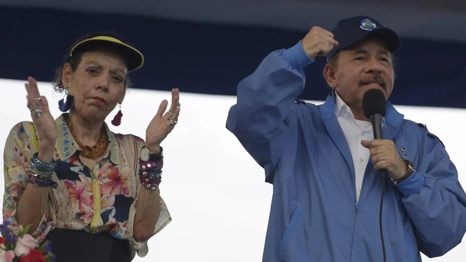 (FILE) Nicaragua’s co-presidents Daniel Ortega Saavedra and Rosario Murillo. Photo: EFE.