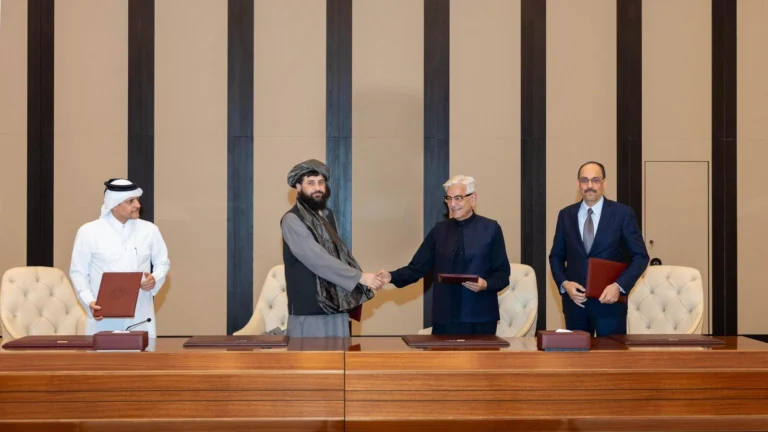 Pakistan and Afghanistan reach a ceasefire deal. Photo: Qatar's Ministry of Foreign Affairs.