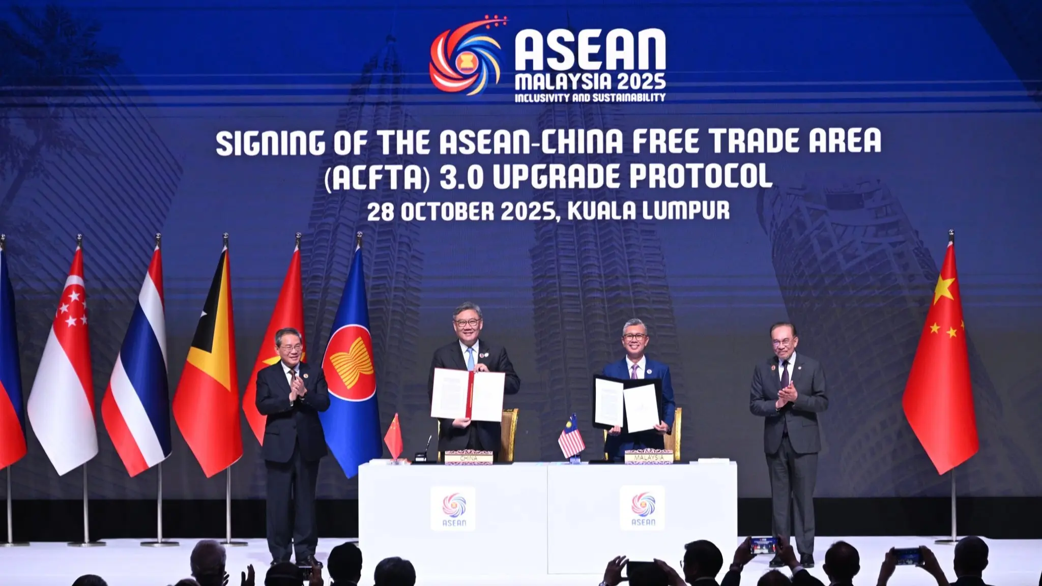 The ACFTA 3.0 marks a major step forward in ASEAN-China economic ties, reflecting a strong, shared commitment to deeper cooperation and regional prosperity. Photo: X/ @ASEAN