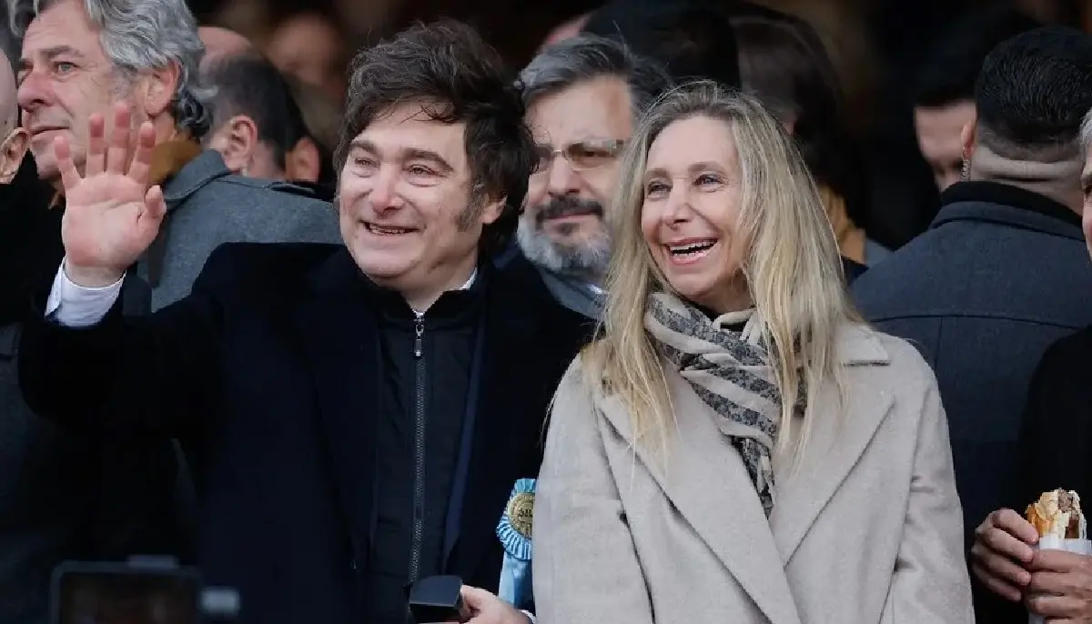 (FILE) Argentina's President Javier Milei, his sister and Presidential General Secretary, Karina Milei. Photo: EFE.
