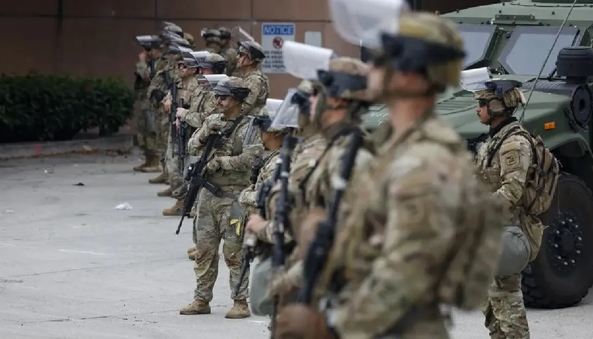 (FILE) L.A. National Guard. Photo: EFE.