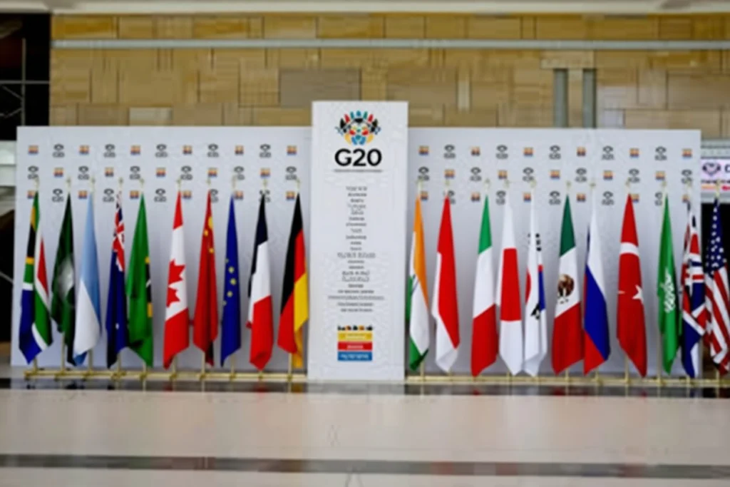G20 Summit leaders arriving at the Sandton Convention Centre in Johannesburg, South Africa
