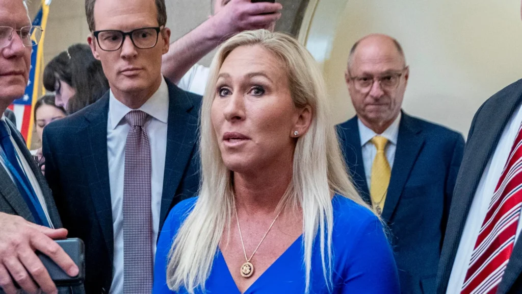 (FILE) Republican Congresswoman Marjorie Taylor Greene. Photo: EFE.