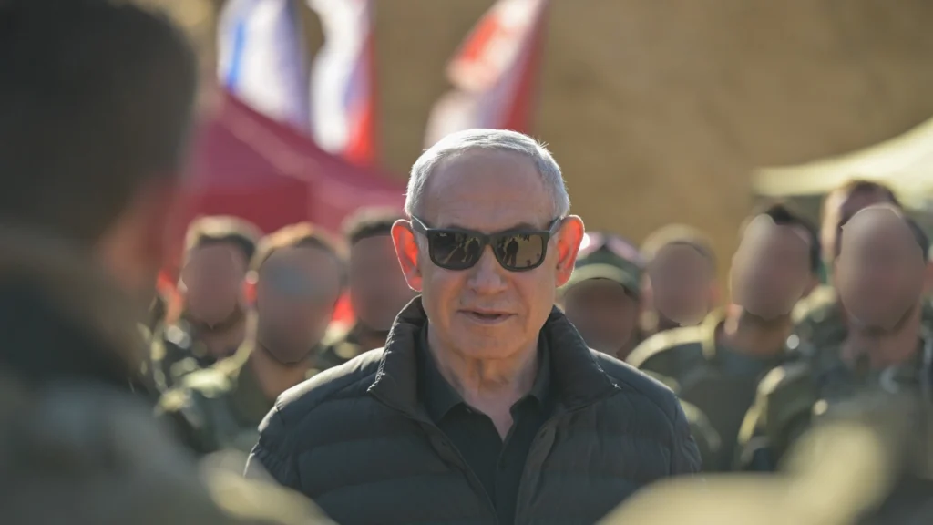 Israeli PM Benjamin Netanyahu visiting occupied Syrian land. Photo: X/ @netanyahu