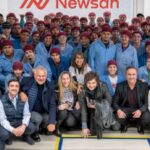 Argentinian President Javier Milei visiting Newsan workers. Photo: Diagonales.