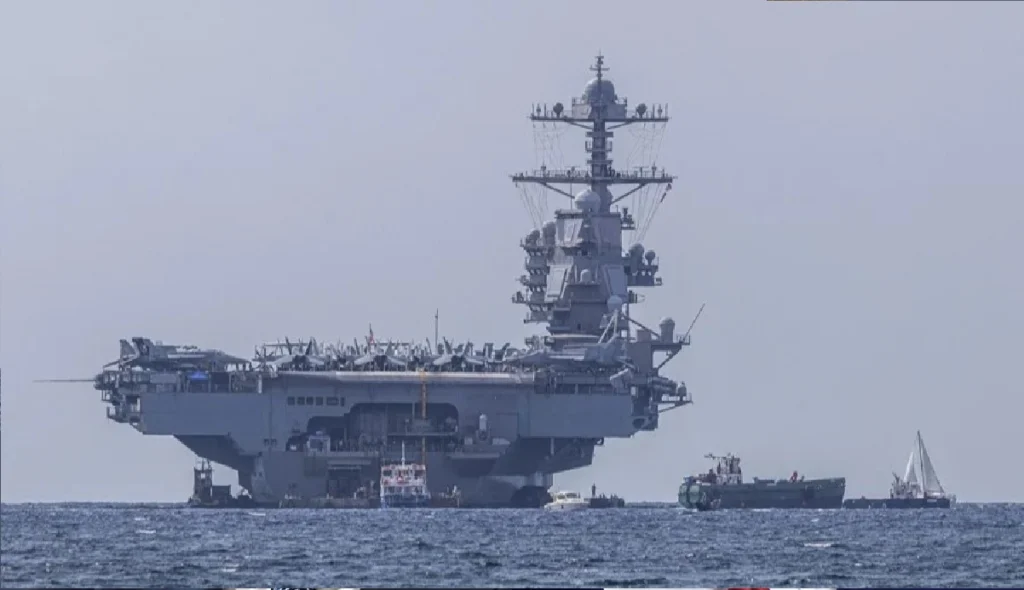 (FILE) USS Gerald R. Ford. Photo: EFE.