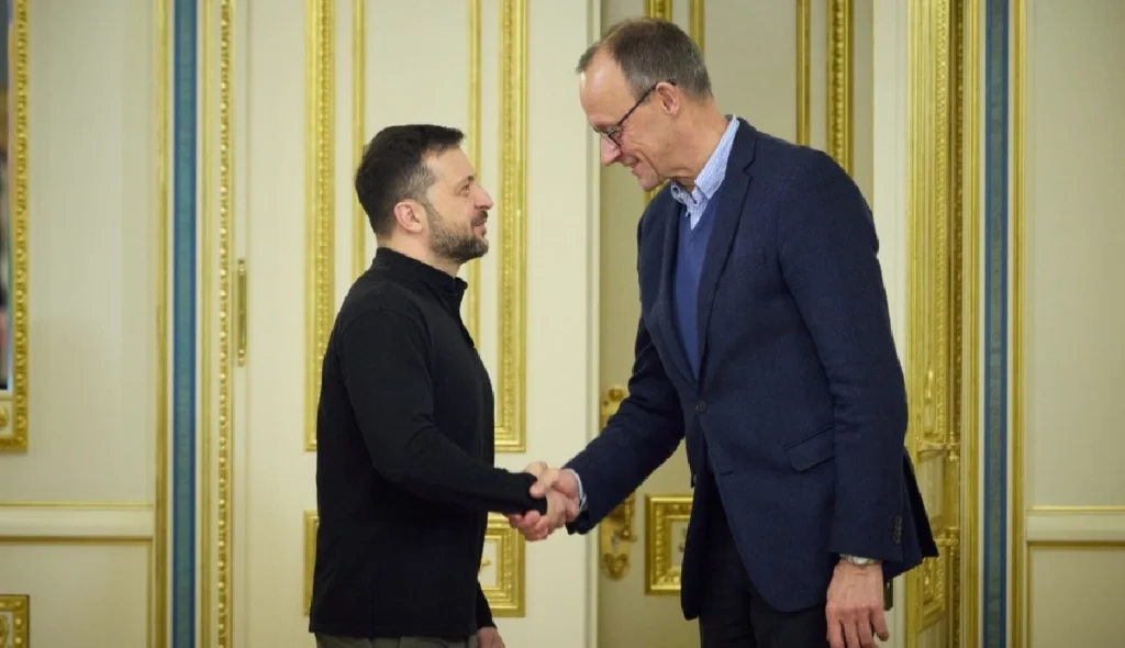 (FILE) President of Ukraine Volodymyr Zelenskyy alongside now German Chancellor Friedrich Merz while he was still just a Chairman of the Christian Democratic Union party and Leader of the CDU/CSU opposition faction in the Bundestag, 2024. Photo: President of Ukraine official website.