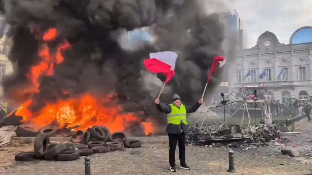 European Farmers Rally in Brussels Against EU-Mercosur Trade Agreement