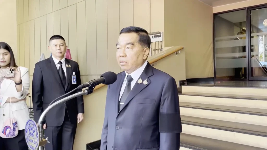 (FILE) Thai Defense Minister Gen. Natthaphon Narkphanit. Photo: X/ @SaksithCNA