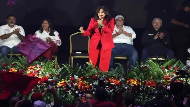 Election officials review tally sheets at a counting center amid the Honduras electoral fraud crisis.