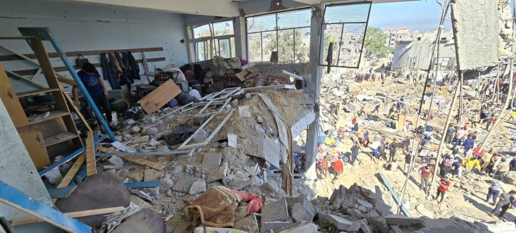 Israeli attack on Gaza school in At-Tuffah neighborhood killed at least six, including children, in violation of international humanitarian law.