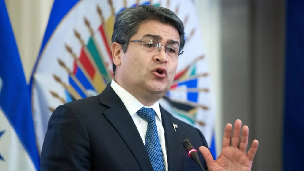 (FILE) Honduras' former President Juan Orlando Hernandez. Photo: EFE.