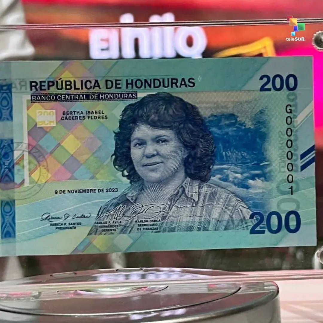 Honduras pays tribute to women with Berta Cáceres’ image on the 200-lempira bill