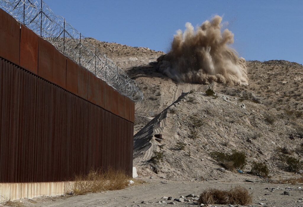 U.S. Conducts Dynamite Explosions in Mexico to Construct Border Fence