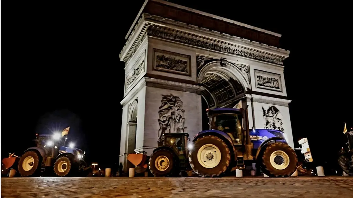 French Farmers Bring Tractors to National Assembly