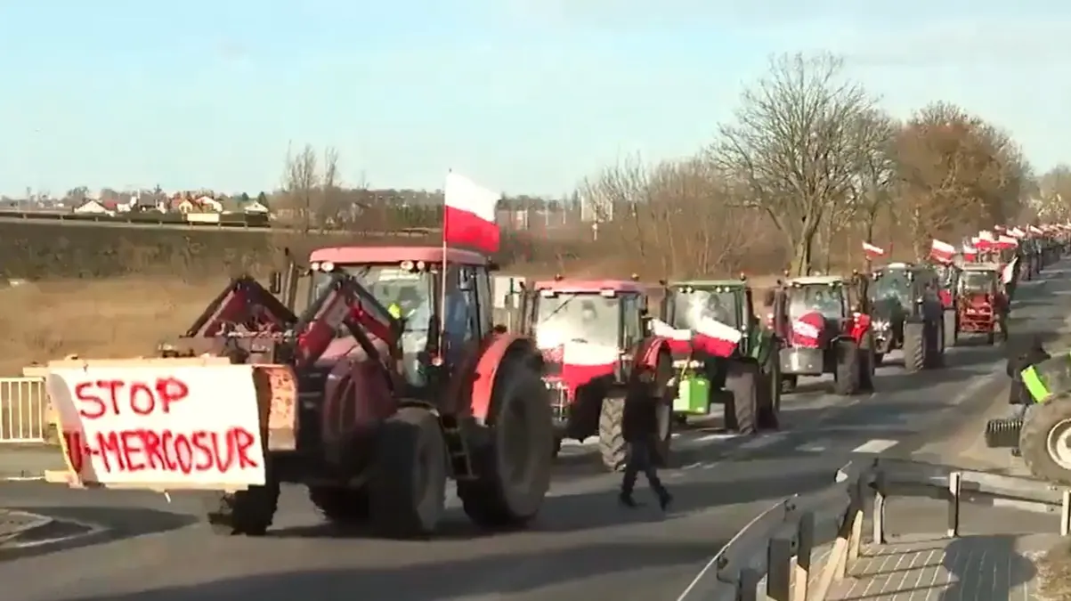 European Farmers Continue Protests Against EU-MERCOSUR Free Trade Agreement