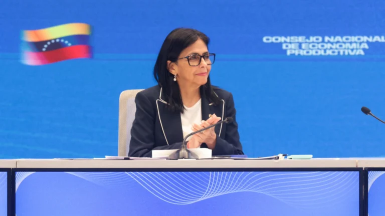(FILE) Venezuelan Acting President Delcy Rodriguez. Photo: EFE.