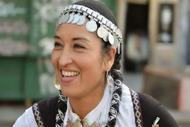 Moira Millan denounced threats and harassment by authorities against the Mapuche community in Argentina. Photo: Tiempo Argentino.
