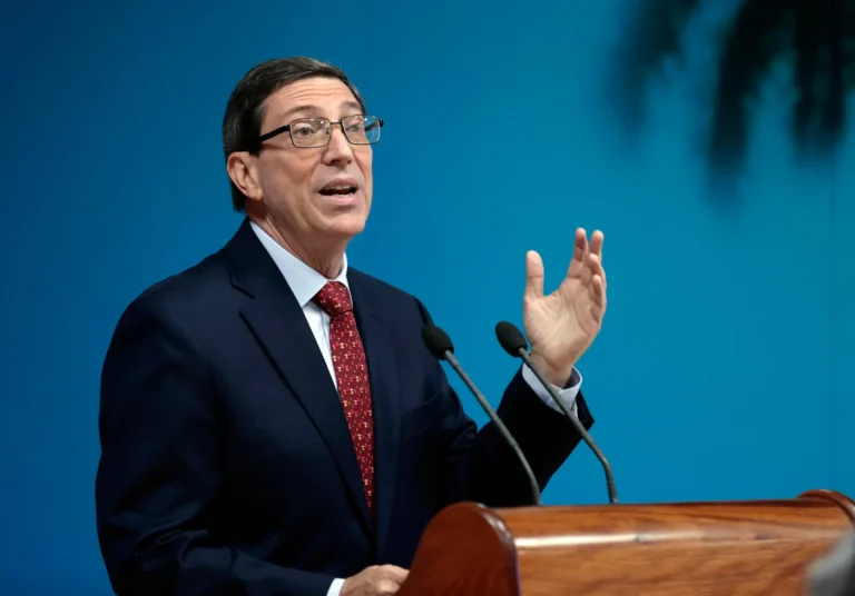(FILE) Cuban FM Bruno Rodriguez. Photo: EFE.