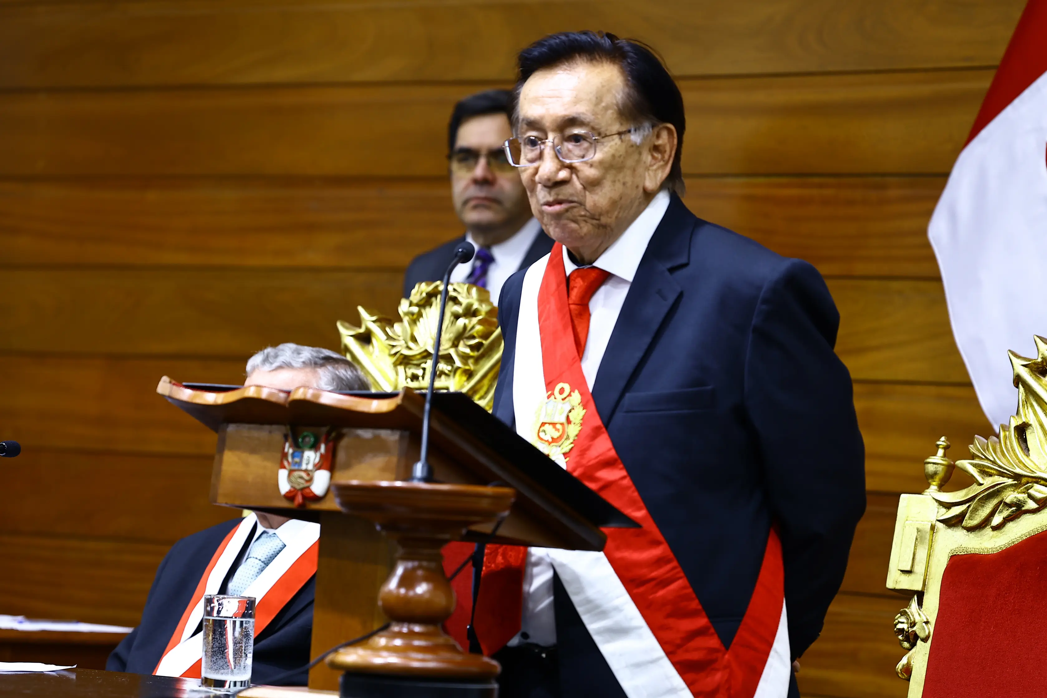 Jose Maria Balcazar, an 83-year-old lawyer, is recognized both in Peru and internationally as a former member of the Supreme Court of Justice. Photo: EFE.