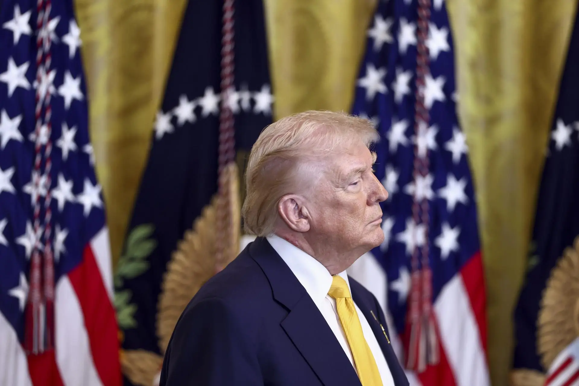 The opposition’s strategy is debated between total absence from the Capitol and remaining in the seats under strict silence, in order to prevent the official broadcast from projecting an image of unanimous support for the U.S. President. Photo: EFE.