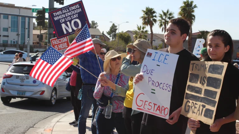 (FILE) Demonstration against ICE in Vegas. Photo: EFE.