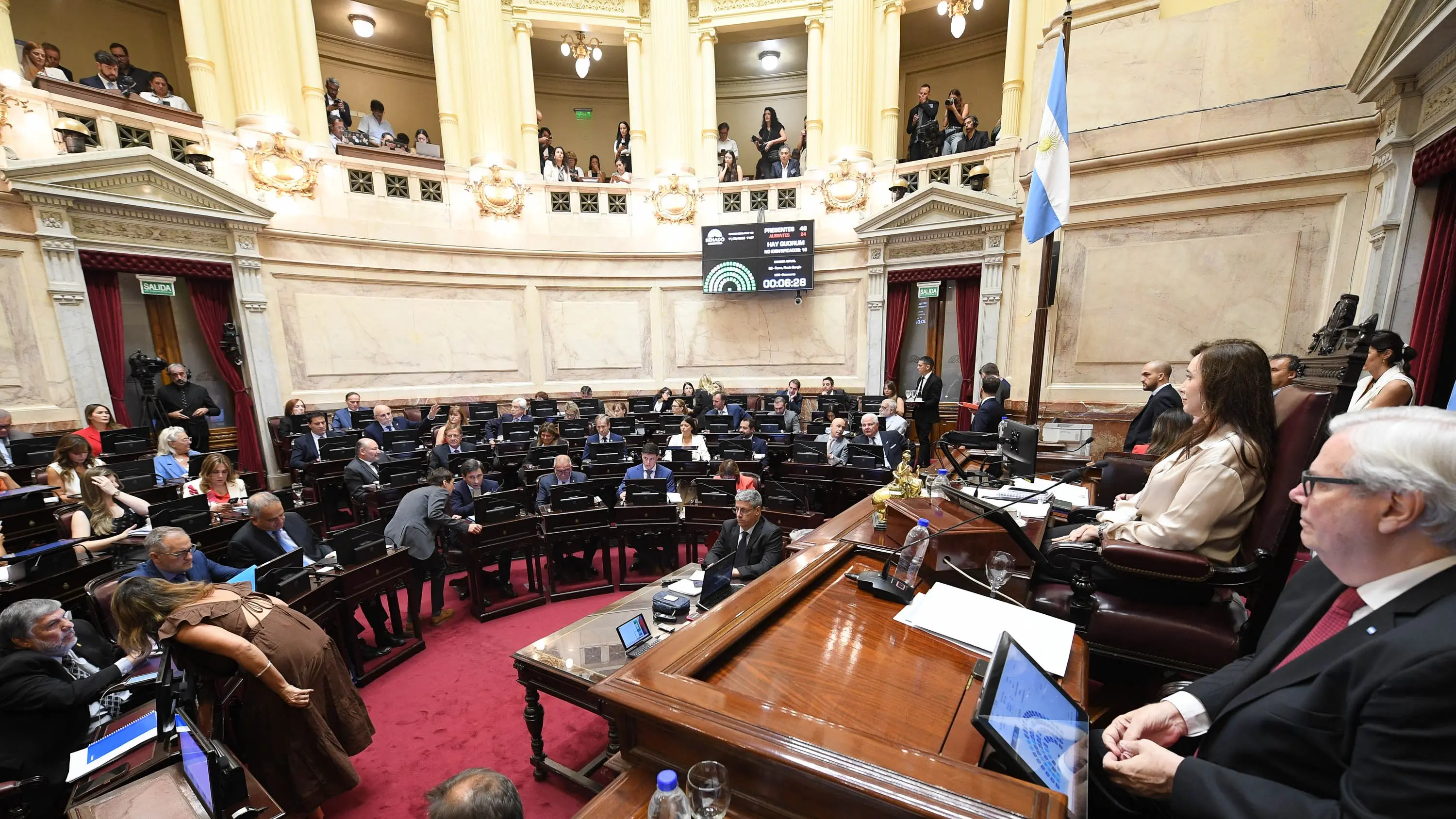 Argentinian Senate debates Labor Reform. Photo: X/ @SenadoArgentina.
