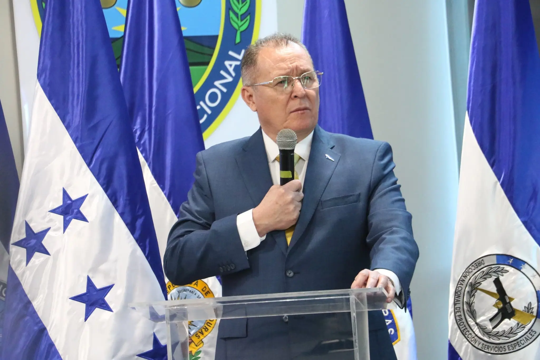 Security Minister Gerzon Onan Velasquez. Photo: X/ @dpi_honduras