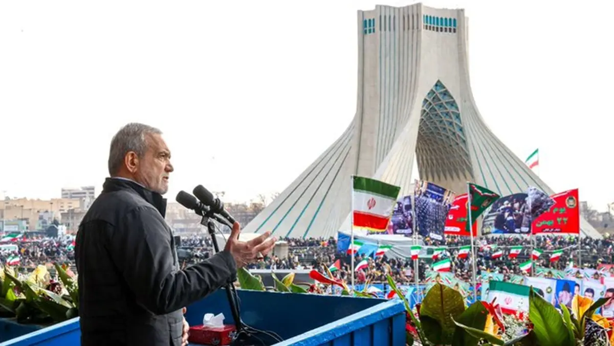 Pezeshkian Urges Unity as Iran Marks 47th Anniversary of Islamic Revolution