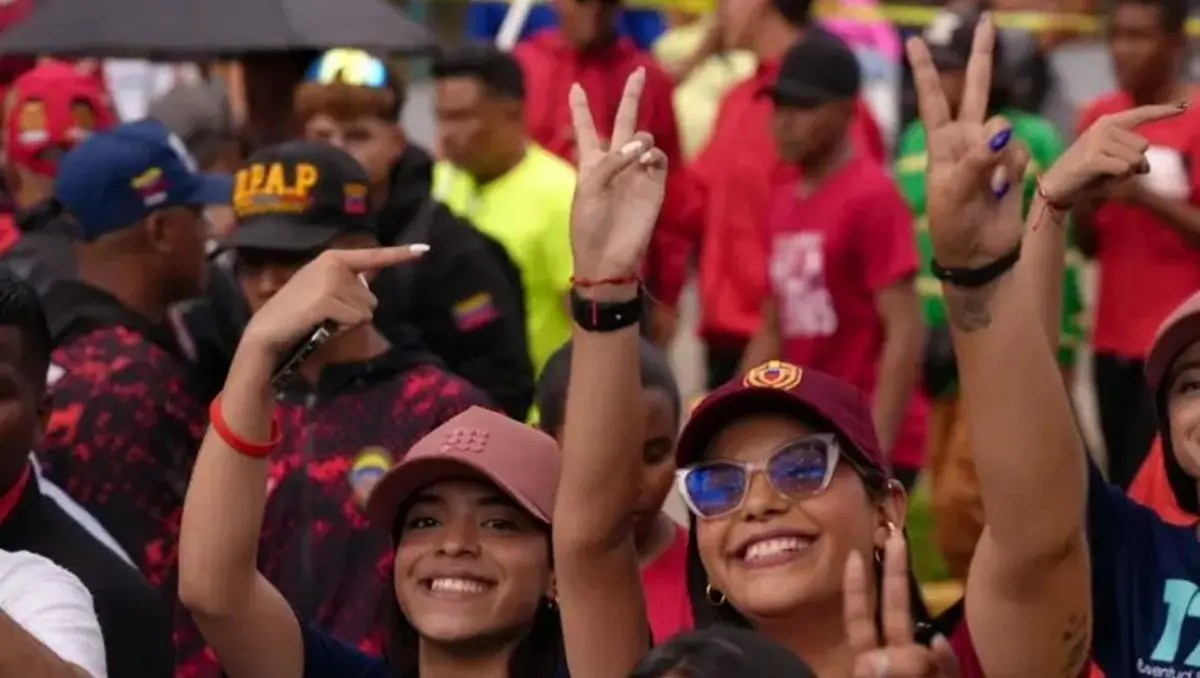 Venezuela’s Acting President Rodriguez Praises Youth Mobilizations in Caracas