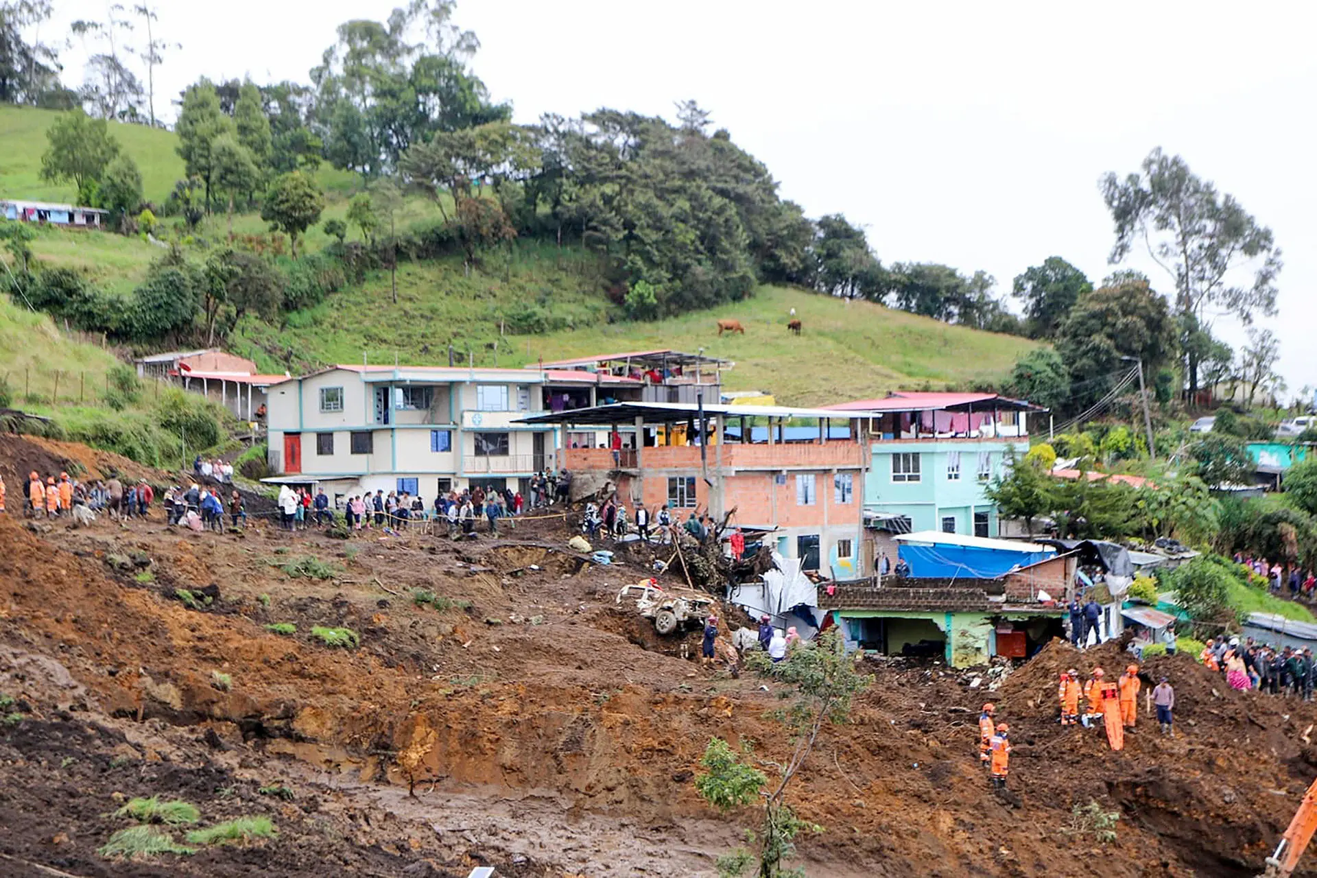 At Least Seven Killed by a Landslide Caused by Rain in Southwest Colombia
