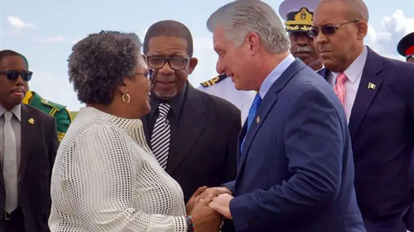 President Díaz-Canel and Prime Minister of Barbados Discuss Cuba’s Energy Crisis