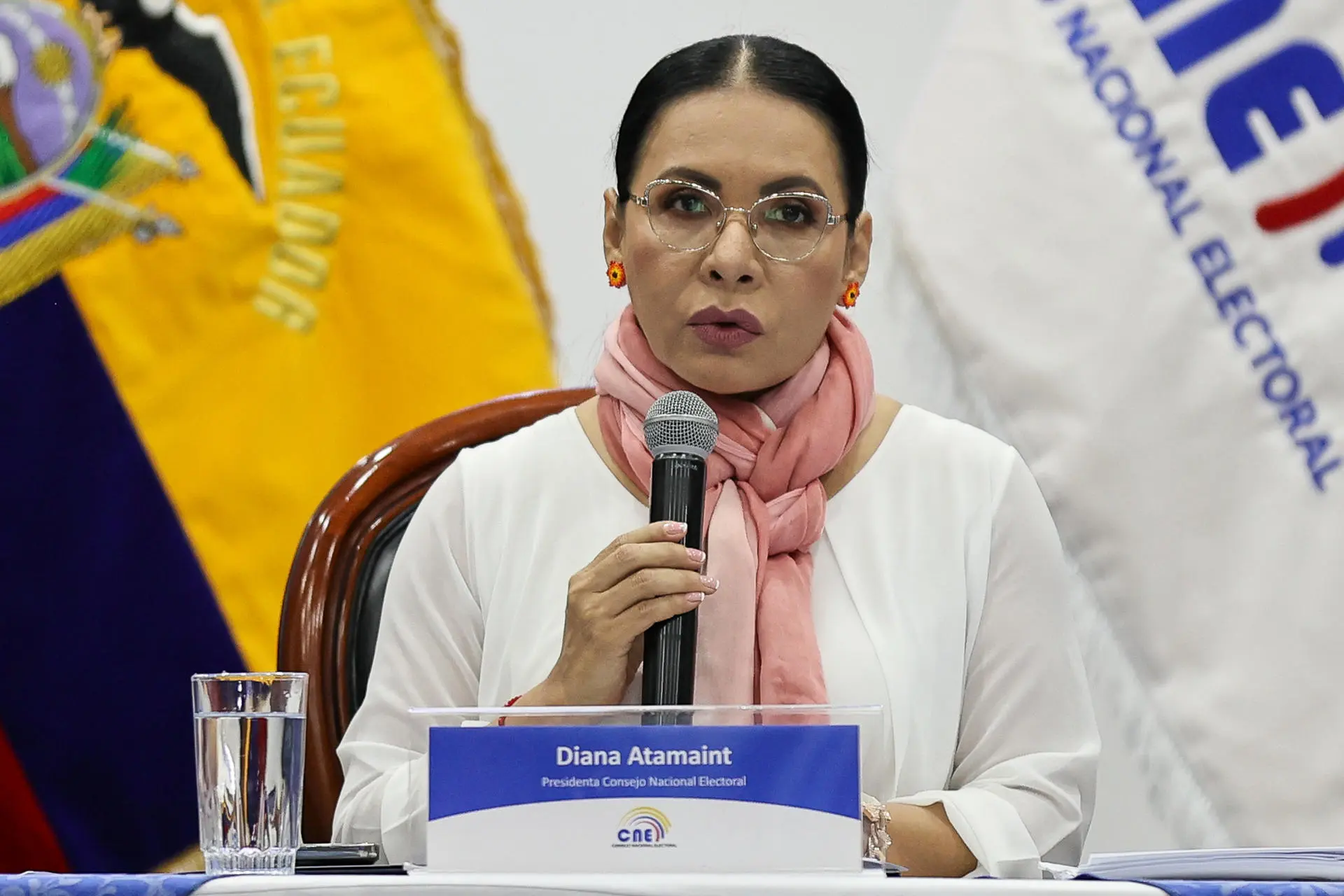 (FILE) NEC President Diana Atamaint. Photo: EFE.