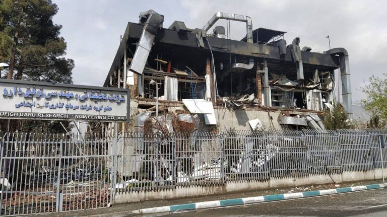 The Tofigh Daru pharmaceutical research and production facility in Tehran was the new target of aggression by the U.S. and Israel. Photo: @IranNuances.