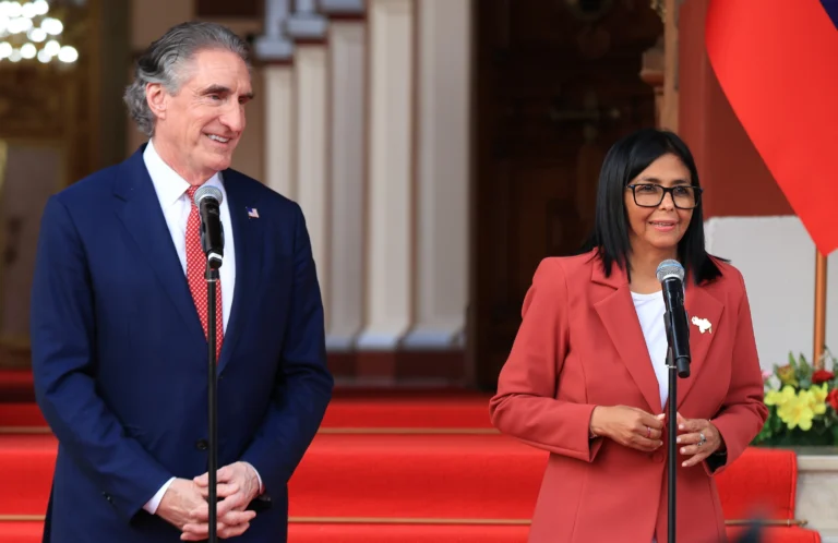 Durante el encuentro, que incluyó a la delegación empresarial estadounidense, se intercambió información clave sobre los flujos de inversión y la implementación de nuevas tecnologías para el sector minero venezolano. Foto: Prensa Presidencial de Venezuela.