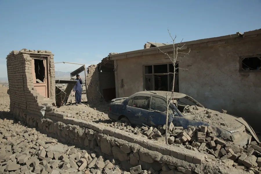 Debriss in Afghanistan. Photo: EFE.